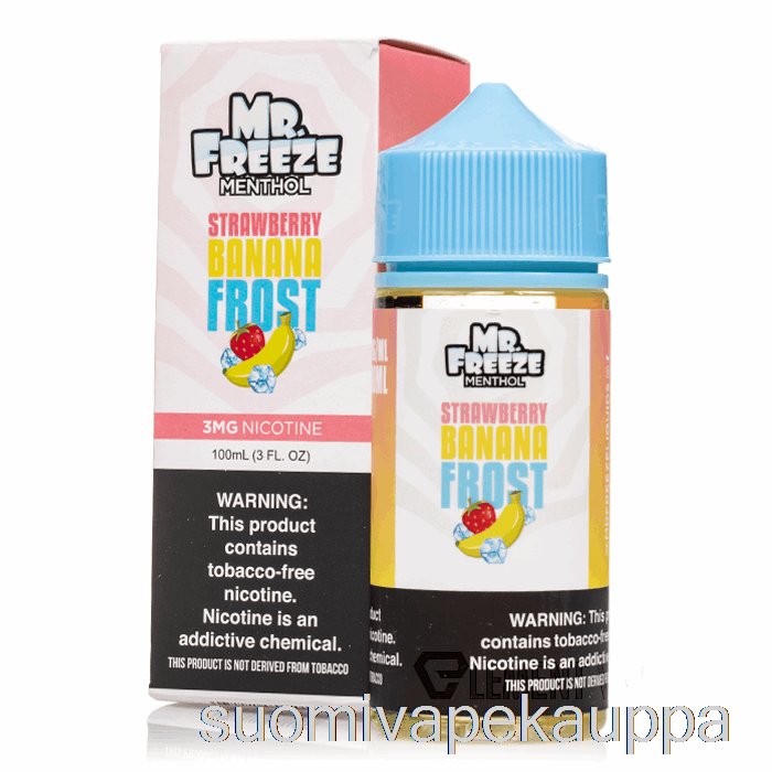 Vape Suomi Mansikka Banaani Frost - Mr Freeze - 100ml 6mg